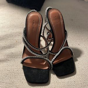 brand new amina muaddi gilda heels